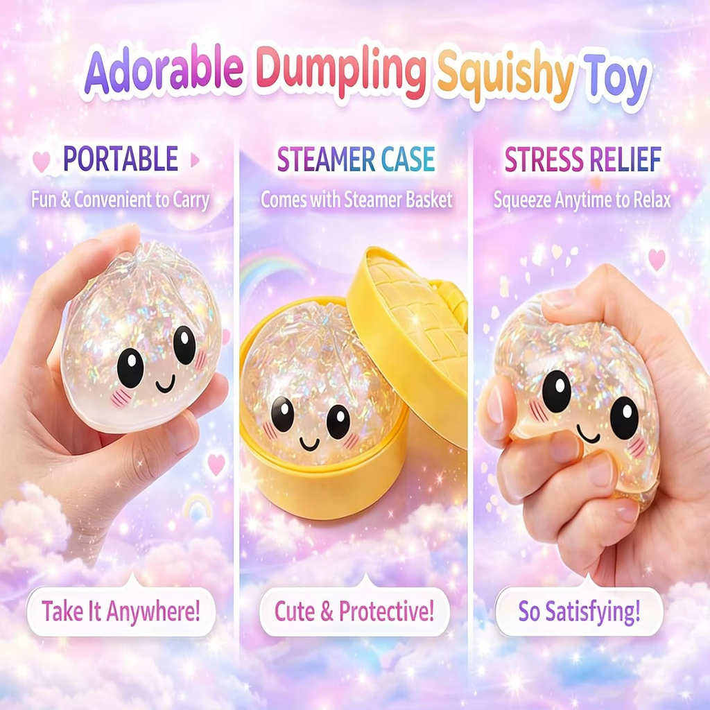 Glitter Dumpling Squishy