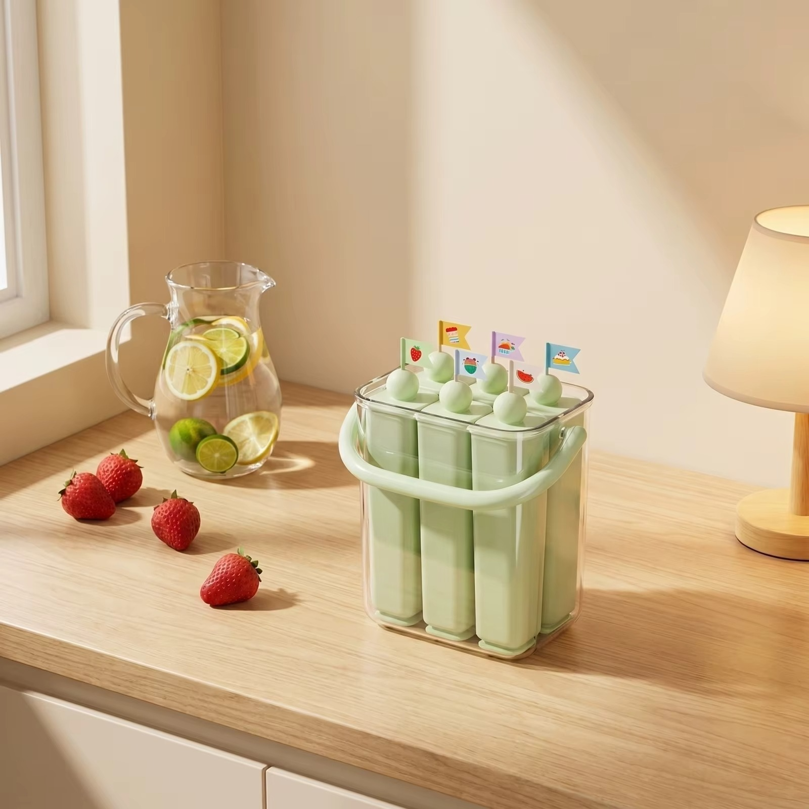 Silicone Popsicle Mold with Lid