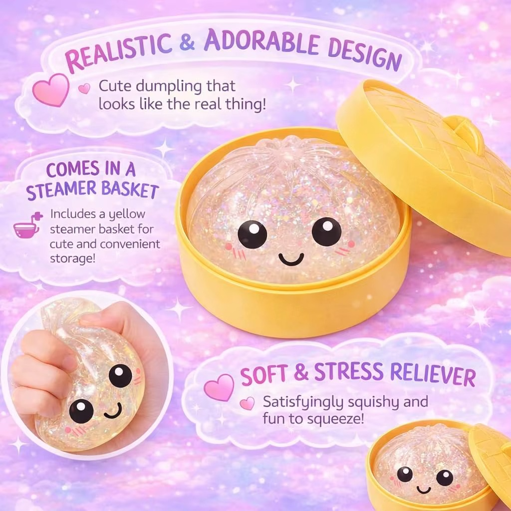 Glitter Dumpling Squishy
