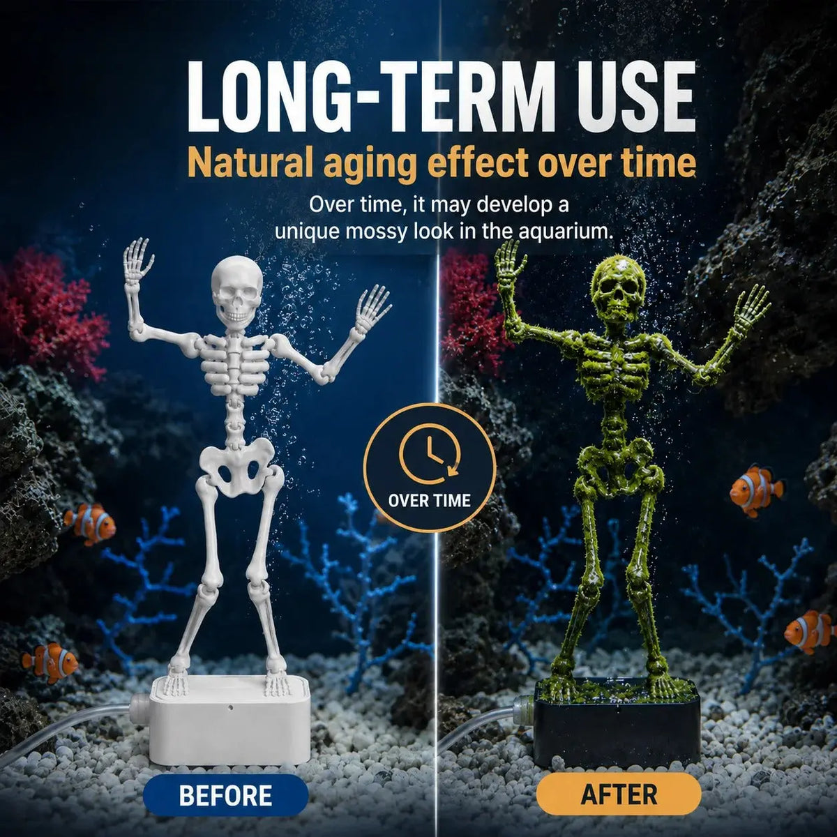 Dancing Skeleton Aquarium Bubbler Happy Hive
