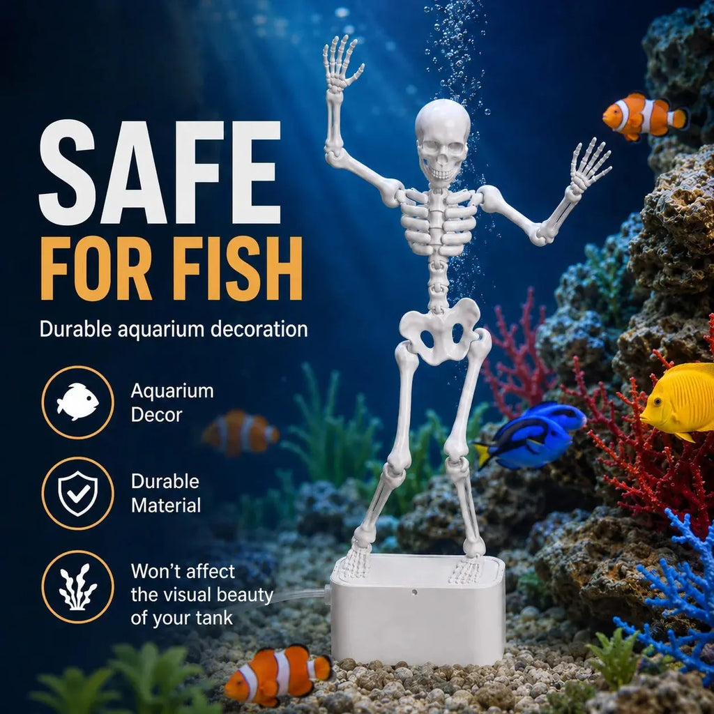 Dancing Skeleton Aquarium Bubbler Happy Hive