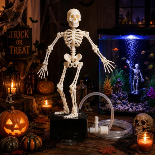 Dancing Skeleton Aquarium Bubbler Happy Hive
