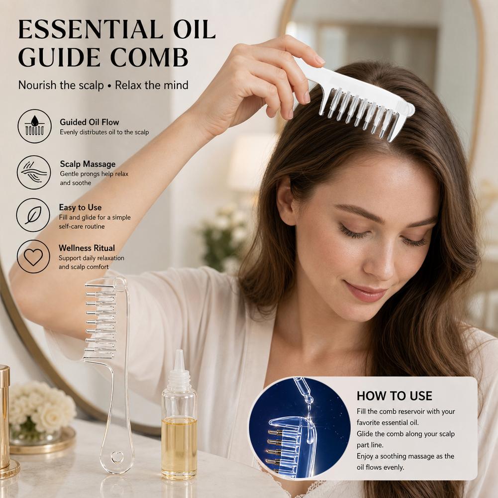 Liquid-Guiding Comb