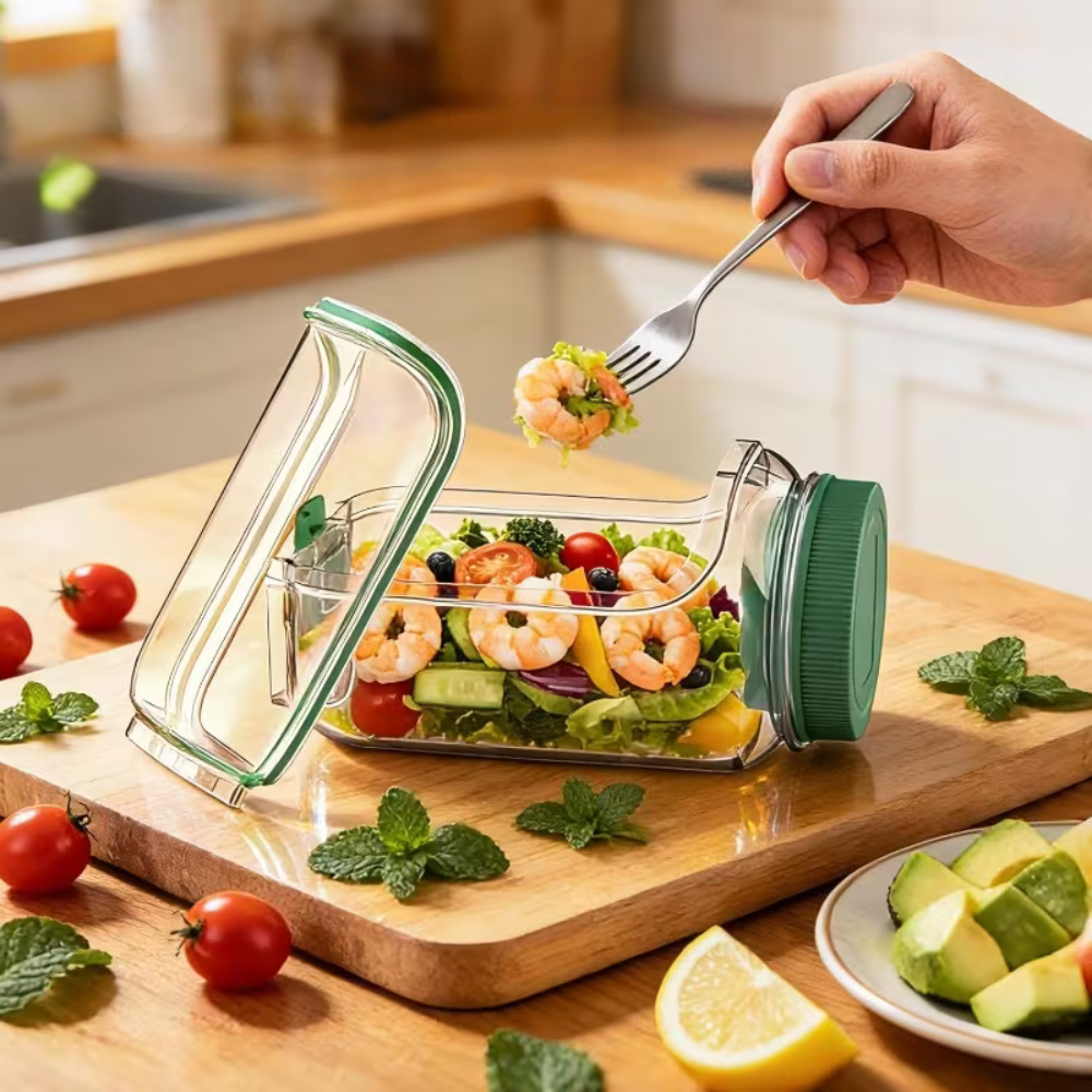Vertical Layering Salad Storage Jar