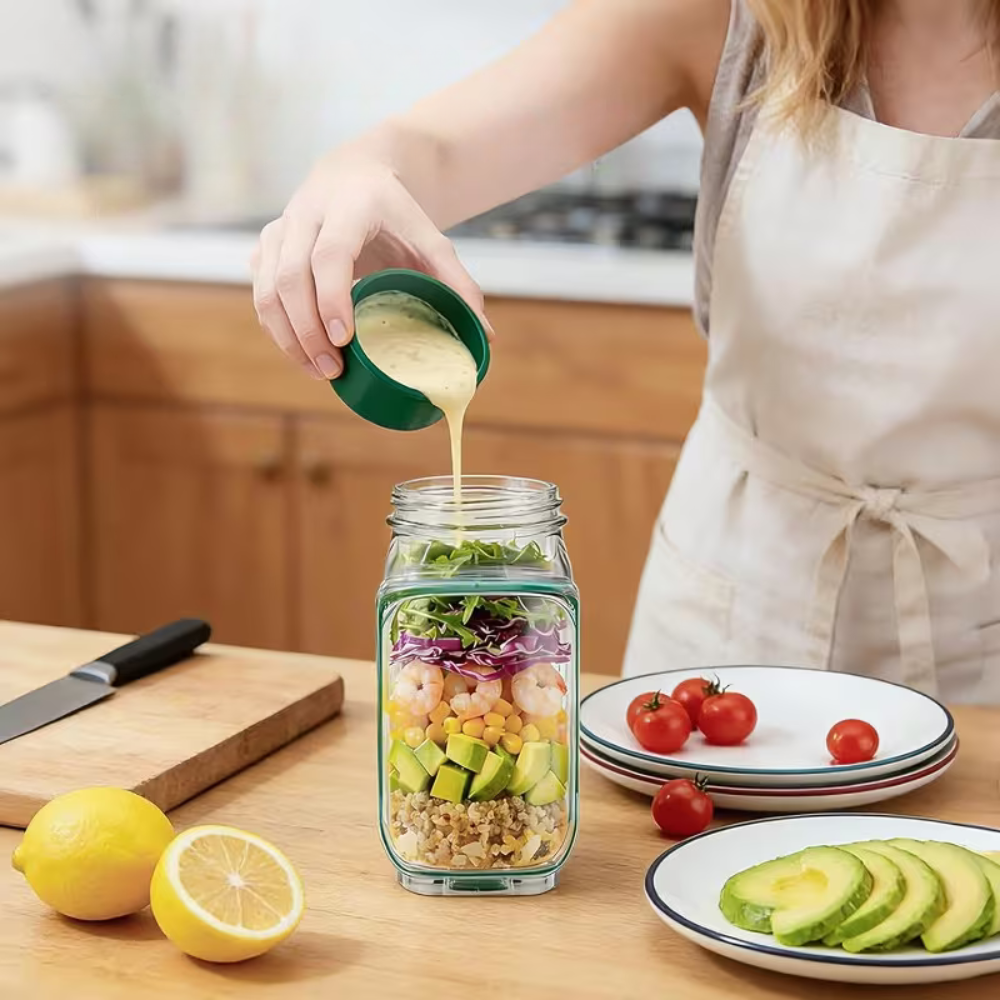 Vertical Layering Salad Storage Jar