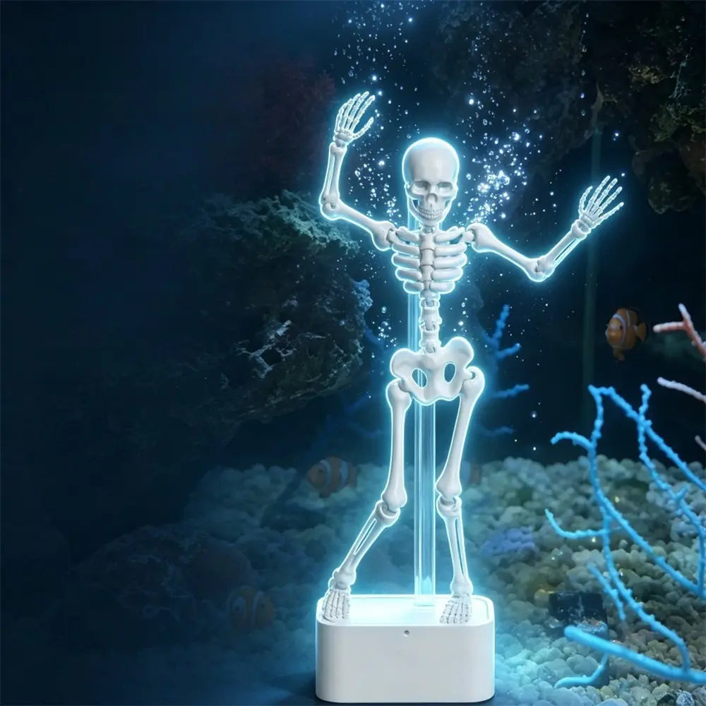 Dancing Skeleton Aquarium Bubbler Happy Hive