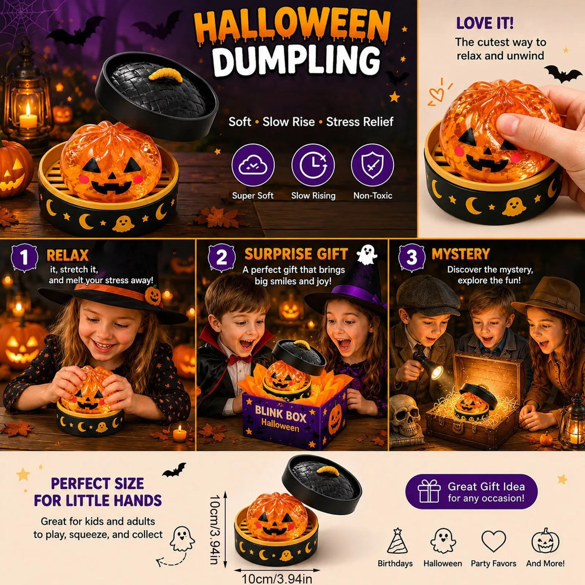 Halloween Mystery Dumpling Squishy Toy Happy Hive